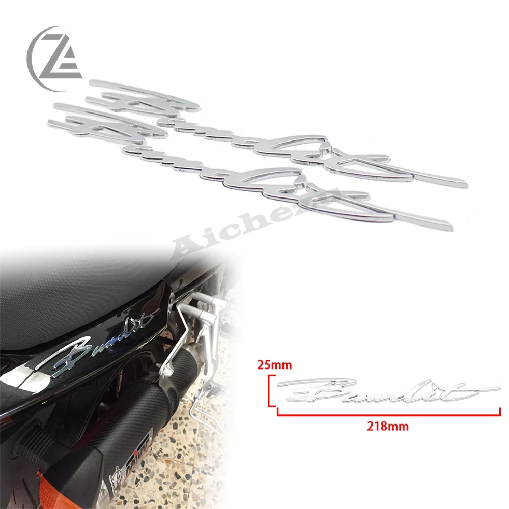 ACZ Chrome мотоциклов эмблемы Наклейка для Suzuki Bandit 600 650 1200 1250 3D Пластик Танк колеса