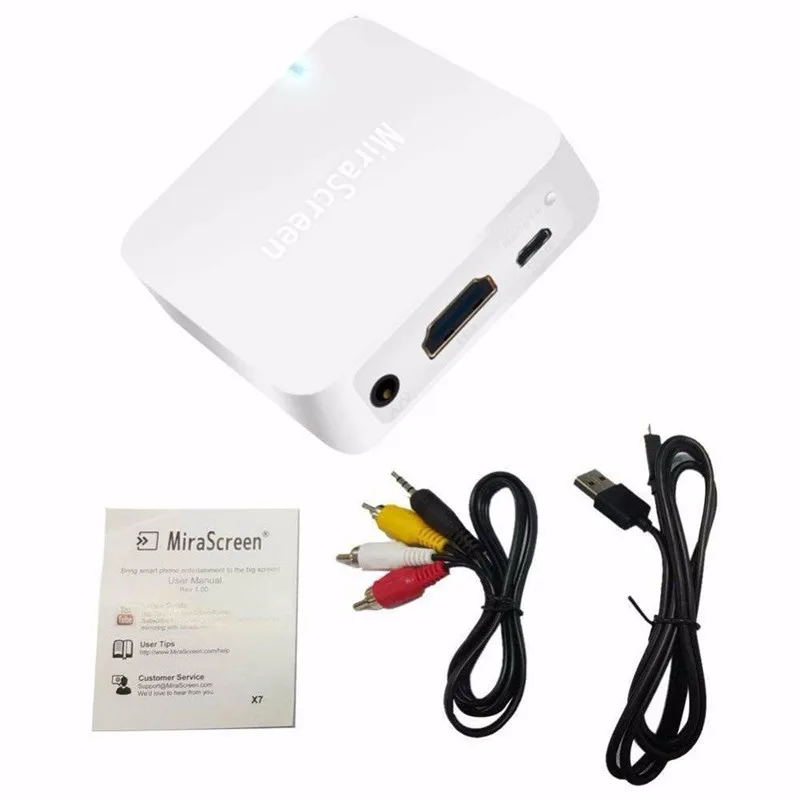 MiraScreen X7 Airplay Box Dongle 1080P WiFi зеркало автомобильное мультимедийное устройство