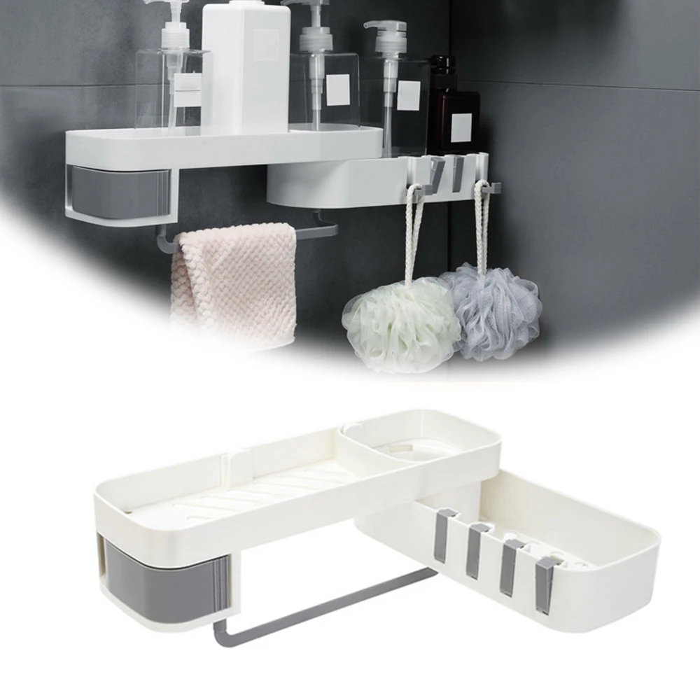 

Ванная угловая полка для душа настенный держатель для шампуня кухонная стойка для хранения Органайзер аксессуары для ванной комнаты Пряма...