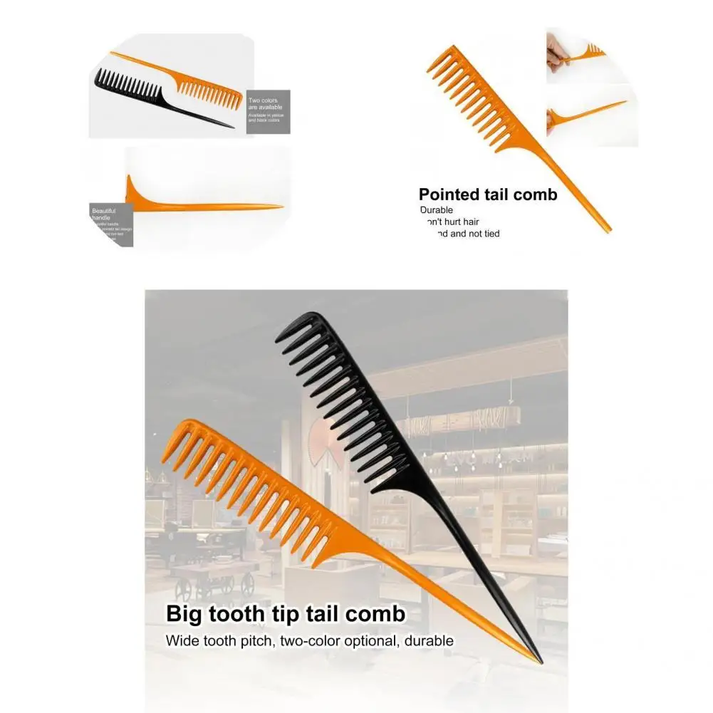

Comb Anti-slip Hairdressing Comb Tip-tail Hairdressing Tools Highlighting Comb