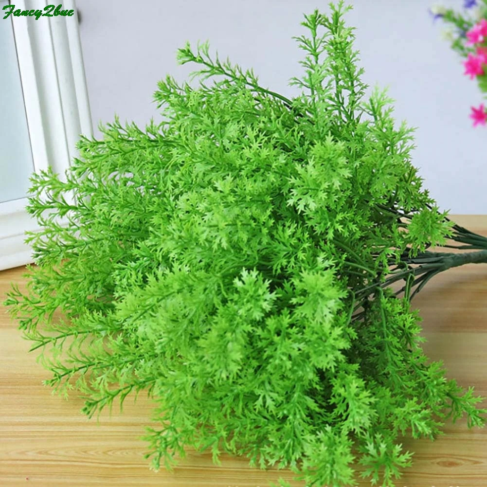 Искусственные растения зеленая трава пластиковый цветок искусственная