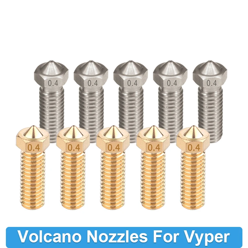Форсунка для 3D-принтера Volcano латунные форсунки Anycubic Vyper экструдера E3D Hotend M6 |