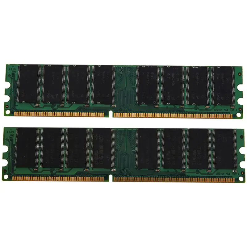 2x1GB PC3200 non-ECC DDR 400MHz High Density MEMORY 184-pin DIMM RAM | Компьютеры и офис