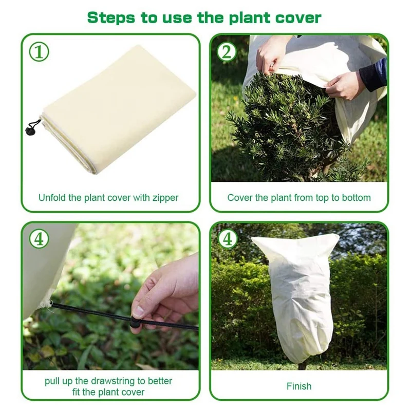 

Creality Winter Cover for Plants, 240X200CM, Lightweight Breathable Cold and Heat Protection,Zipper + Drawstring + Lock