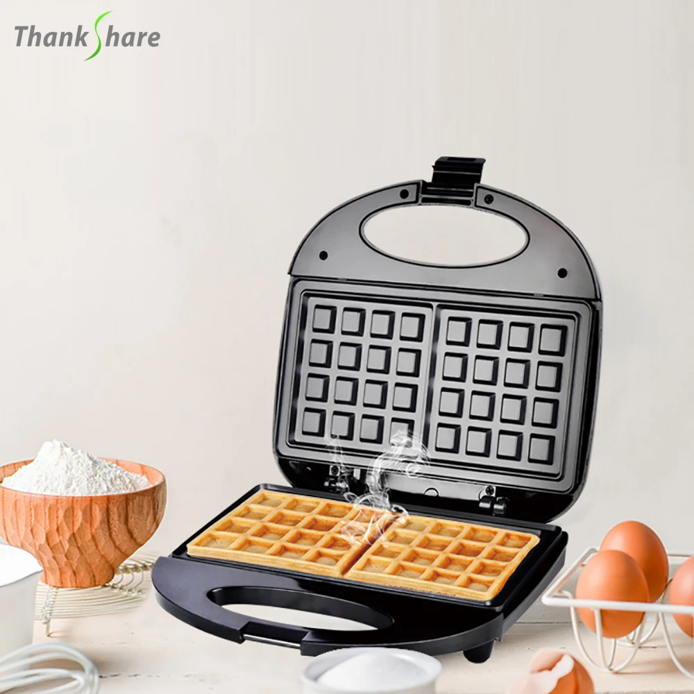 220V Waffle Maker Cooking Kitchen Appliances Bubble Egg Cake Oven Breakfast Machine Waffles Pot Iron Non-stick Baking Pan