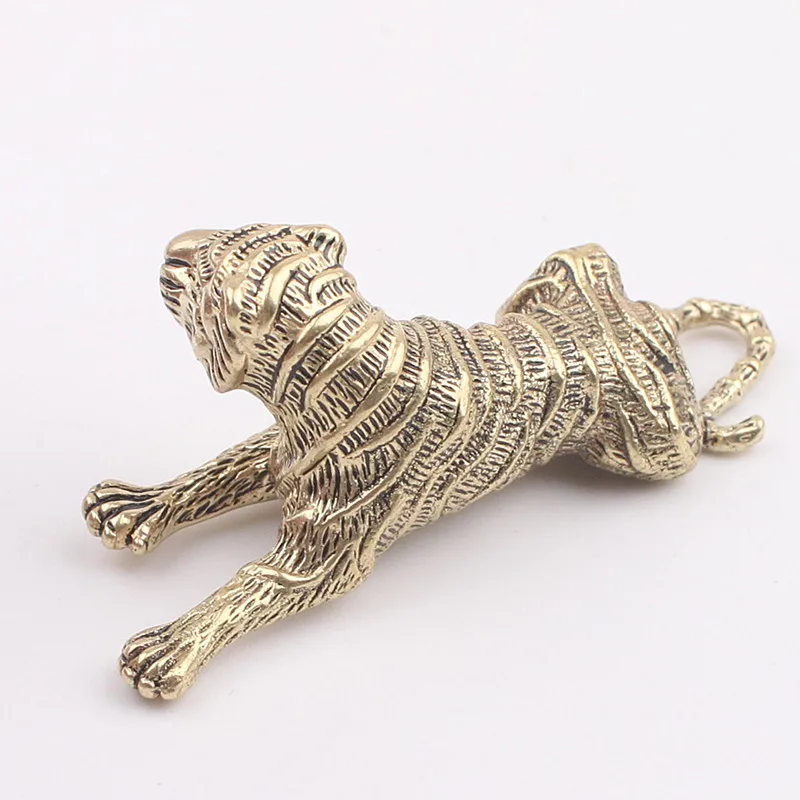 Медный брелок подвеска со знаками Зодиака тигром подвесные безделушки латунный