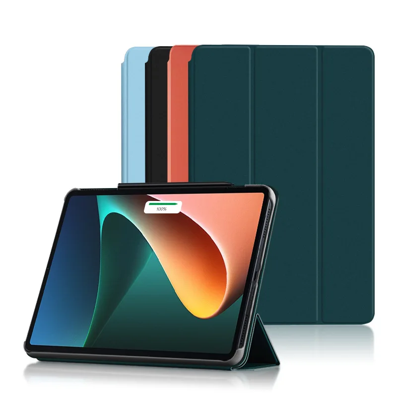 

Чехол для планшета Xiaomi Mi Pad 5 Pro, кожаный умный Ультратонкий чехол с держателем из полиуретана для ПК и планшета Xiaomi Mi Pad 5 11 дюймов