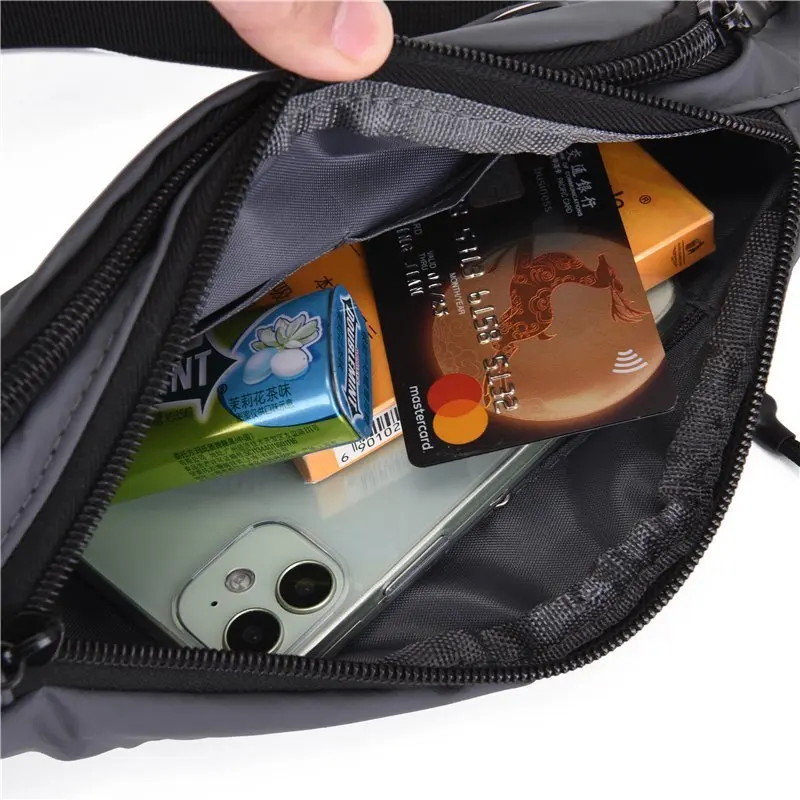 Сумка поясная Мужская нейлоновая черная сумка-пояс на бедро | Багаж и сумки