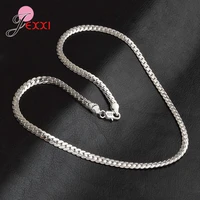new shelves ladiesmen 925 sterling silver stamp fashion jewelry ladies mens chain necklace 20 inch 5mm full side necklace