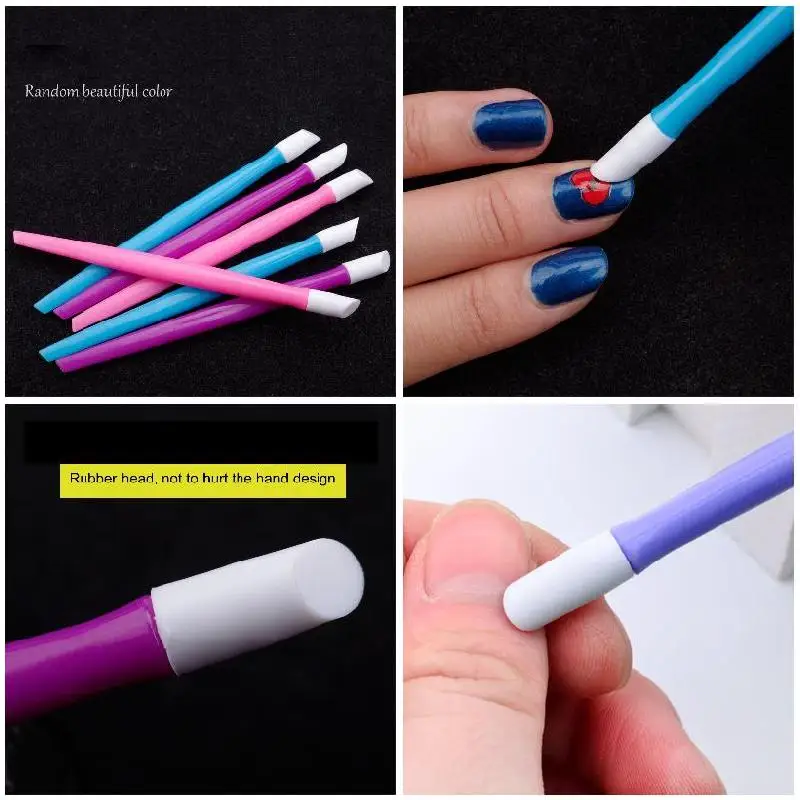 

1 PCS Manicure Sticker Push Rod Art Nail Sticker Push Stick Nail Art Tool SMJ