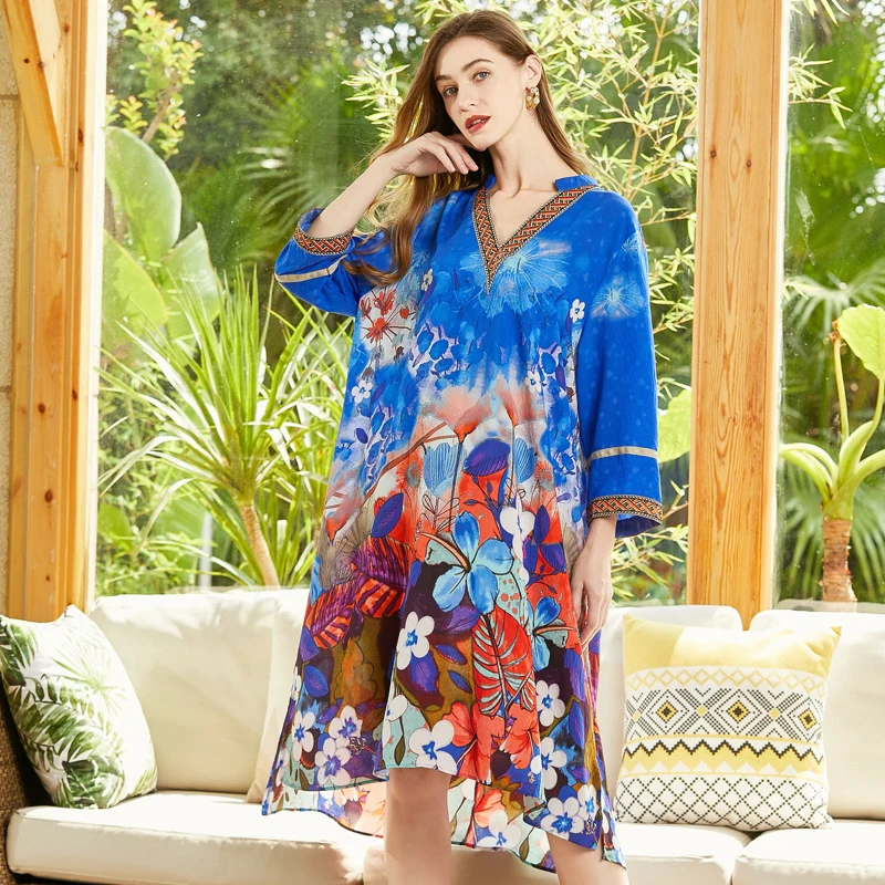 

Women Chiffon Bohemina Plus Size Beach Dresses