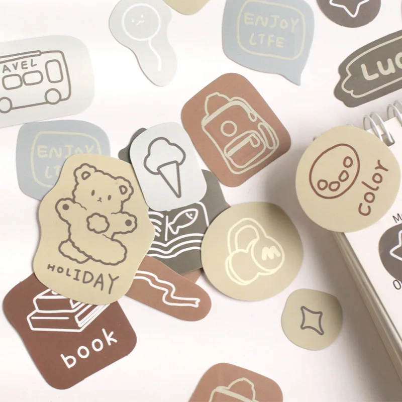 40 шт./упак. милые маленькие городские серии жизни наклейки дневник канцелярские