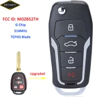 DIYKEY для Toyota Scion tC iQ Yaris FCC, аддитивного цветового пространства: MOZB52TH обновлен Флип складной 314 МГц (G-Sensor) чип умный дистанционный ключ-брелок от машины 4 кнопки