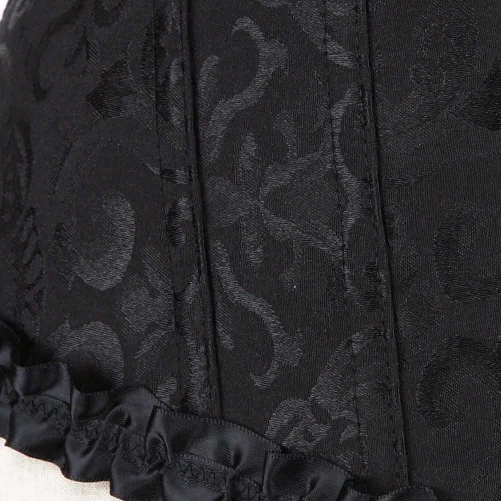 

Sexy Women Lace Up Corset Bustier Top Corset Boned Waist Trainer Corse Boned Overbust Corsets Slimming Clothing Plus Size S-6XL
