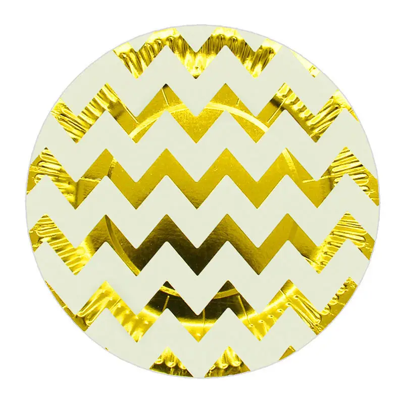 Gold wave 10 шт. 7 дюймов фольга серебряная звезда День рождения Свадебная вечеринка принадлежности украшения блюдо для торта одноразовые бумажные тарелки для детского душа сувениры - Цвет: Gold wave