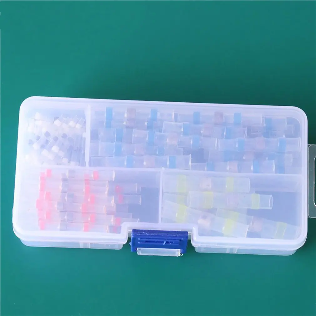 Heat Shrink Tin Ring Waterproof Soldering Tube Terminal Block Set 0.25-6 Square Medium Docking |