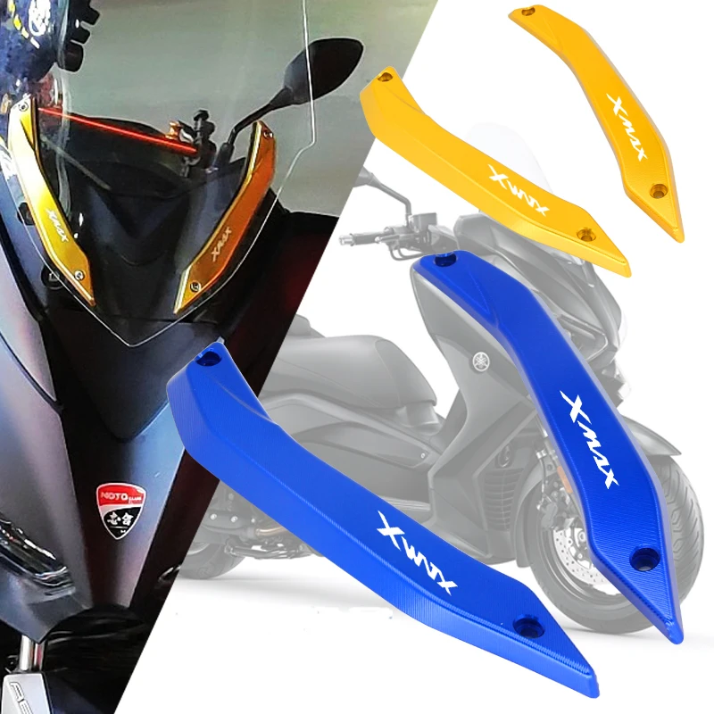 

For YAMAHA XMAX300 XMAX 125 250 300 400 2017-2021 Motorcycle Accessories Windshield Deflectors Windscreens Bracket Set Protector