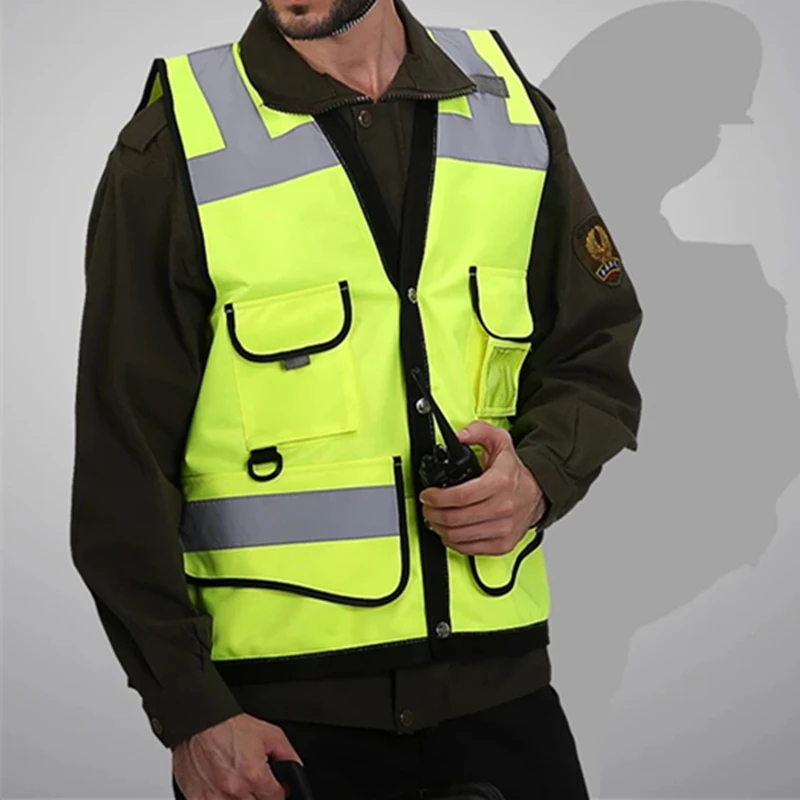 Высококачественный светоотражающий жилет с высокой видимостью рабочая одежда