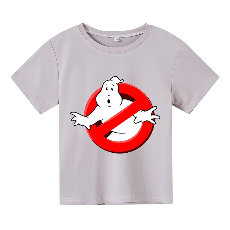 

Children's cotton print Ghostbusters Movie T-shirt Boys Girls Casual Short Sleeve Top Summer Clothes 4T-14T