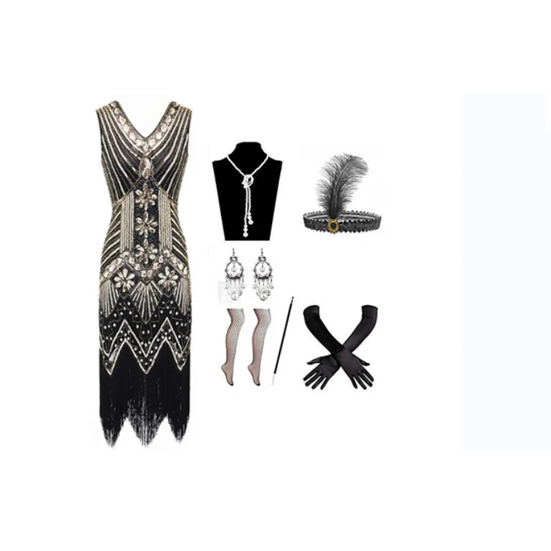 

The 1920s Vintage Great Gatsby Flapper Dress Costume Accessory Women's suit