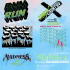 Модная крутая картина, стирающаяся Аппликация в темном стиле сделай сам, аппликация на одежду, виниловые Стикеры для глажки с подогревом, Декор