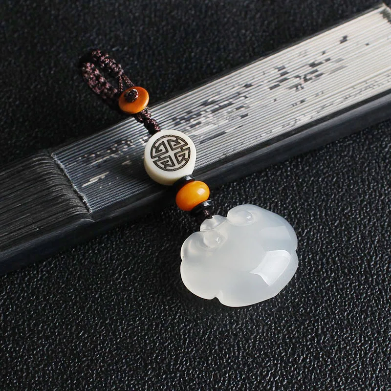 Халцедон мирная руйи замок брелок Подвеска Мужская и женская сумка для