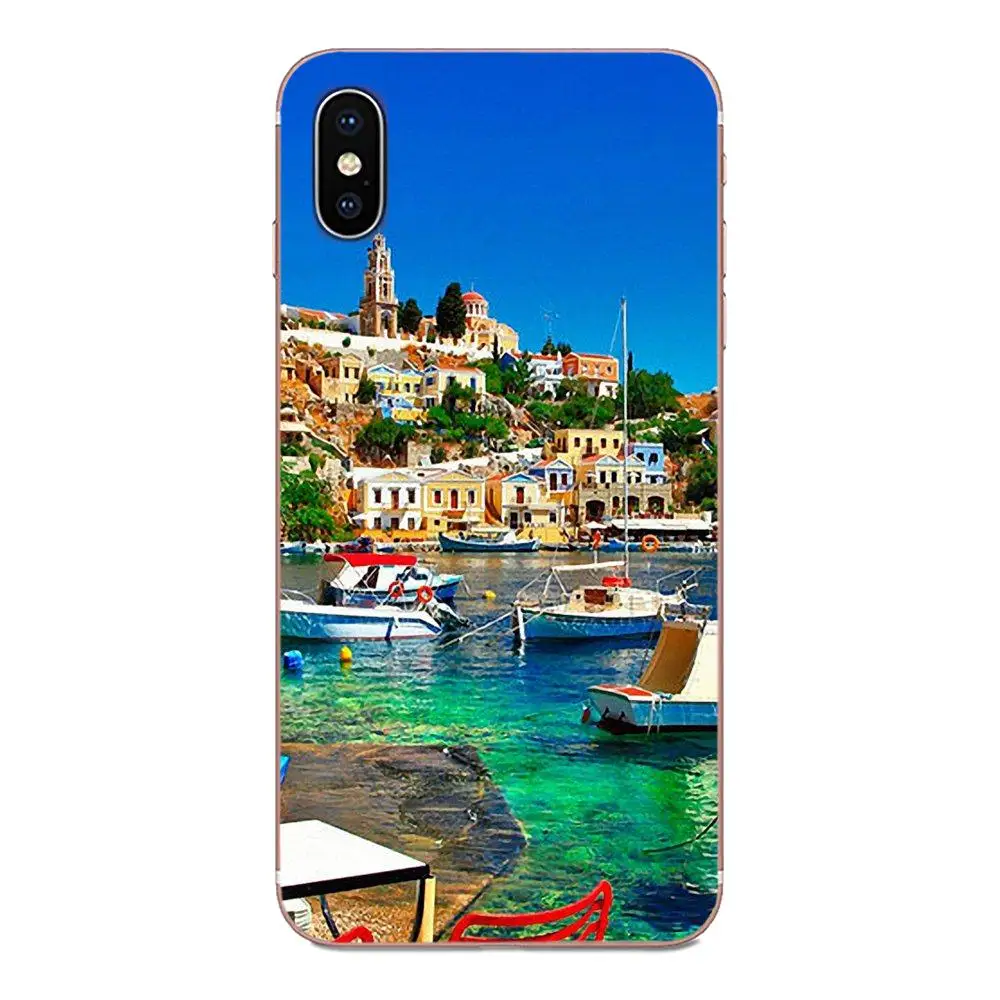 Красивый горный город для Samsung Galaxy A10 A20 A30 30S A40 A50 A50S A60 A70 A70S A80 A20E A51 A71 A9 2018 TPU чехол с