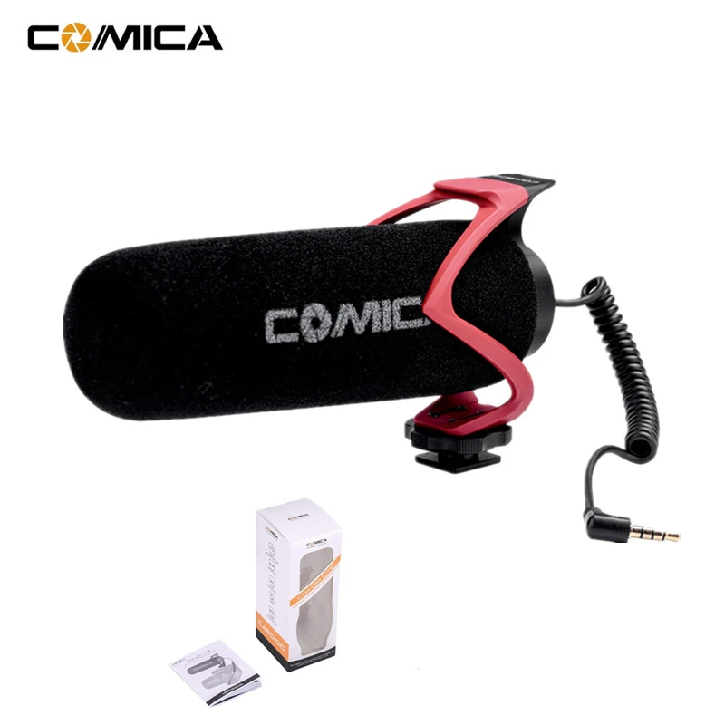 Comica на камеру видео микрофон VS Rode MicVideo Go Короткий пистолет для iPhone Samsung Huawei DSLR