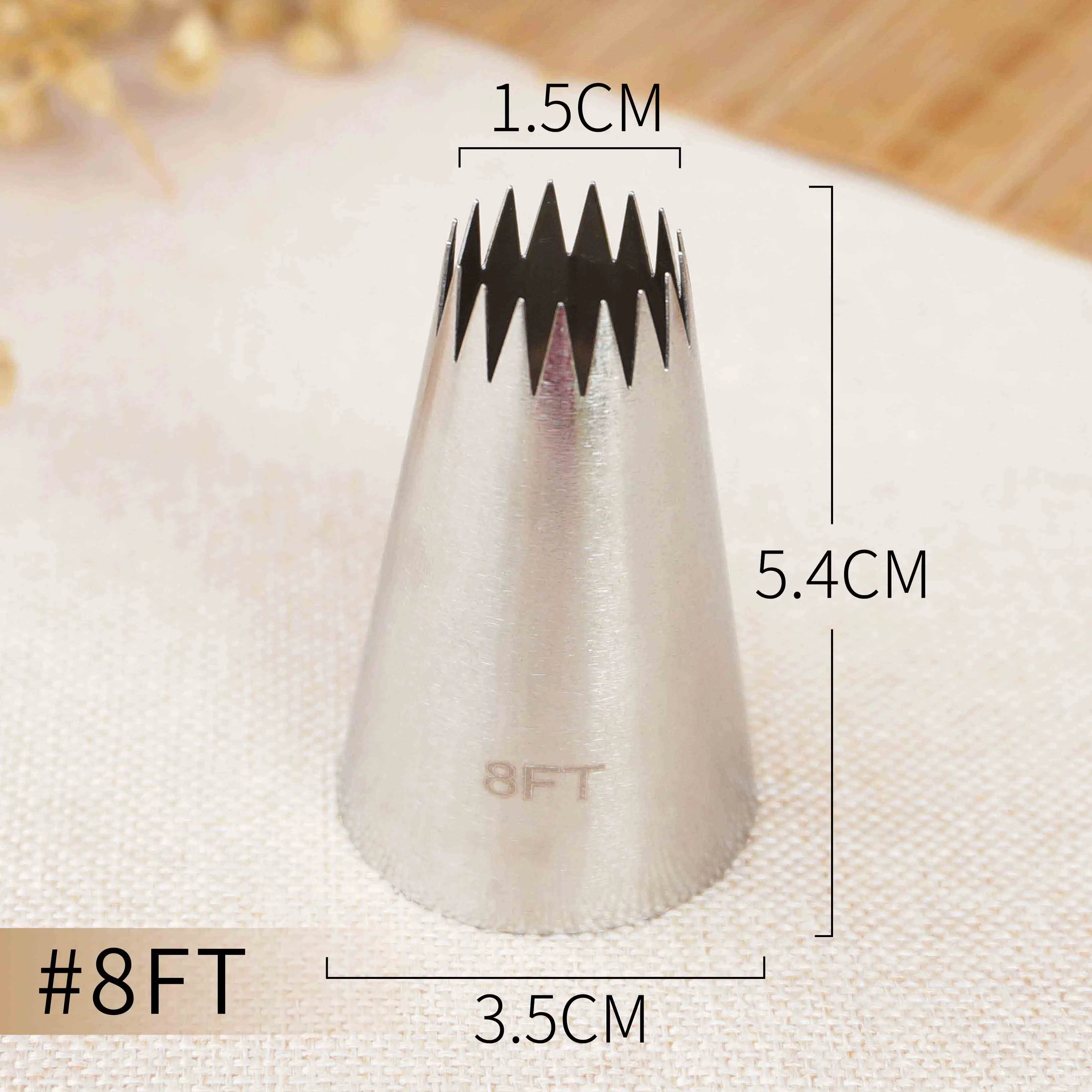 

#6FT #7FT #8FT #9FT футов, большой размер, насадка для украшения торта, кондитерских изделий, глазури, советы для выпечки, кухонные инструменты для приготовления печенья, нержавеющая сталь