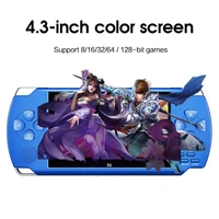 2021 new 4 3 inch handheld portable game console dual joystick 8gb preloaded 10000 free games support tv out video game machine