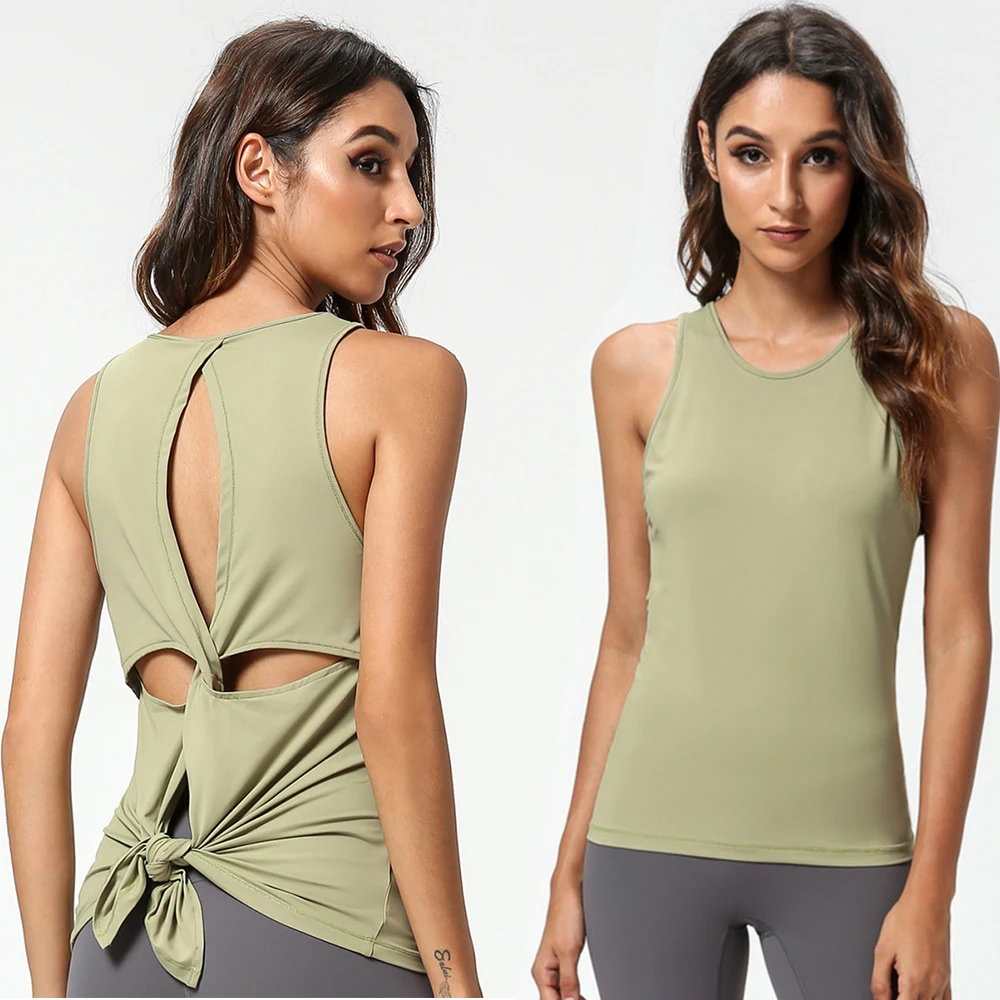 

Женский нейлоновый жилет для йоги Sexcer, высокоэластичная Спортивная футболка без рукавов, для тренажерного зала, тренировок, бега, сексуальн...