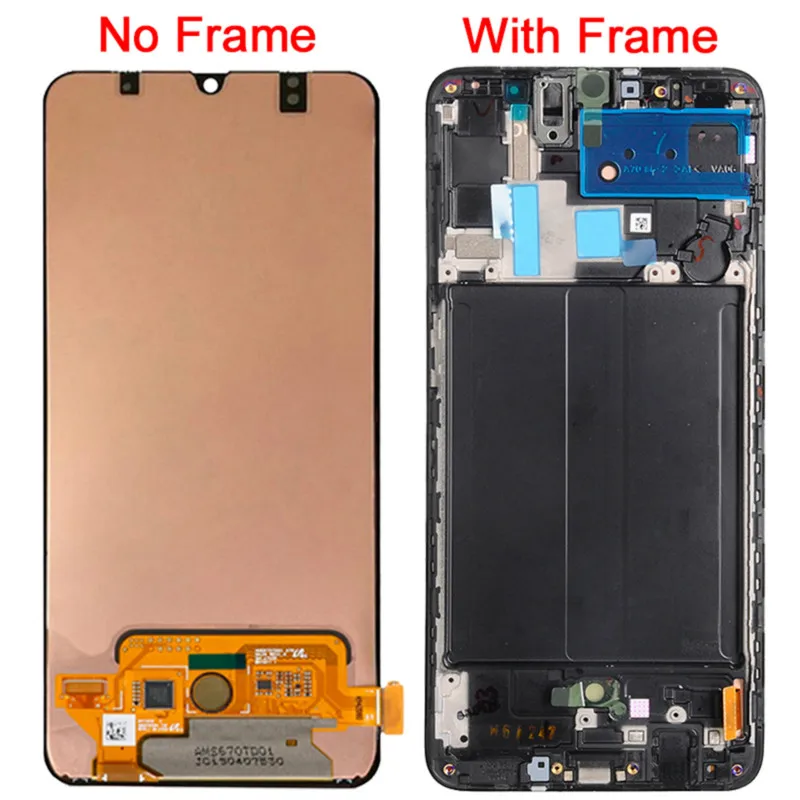 ЖК дисплей AMOLED для Samsung Galaxy A70 6 7 &quot с сенсорным экраном в сборе A705F/DS SM A705F