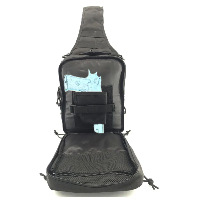 Тактическая сумка на плечо для оружия нагрудная кобура в стиле милитари полиции