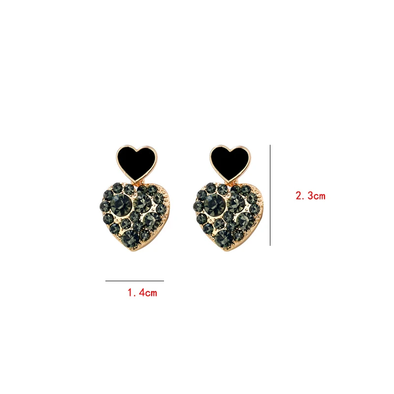 Корейский стиль темпераментные сексуальные серьги с сердцем Женские Ретро