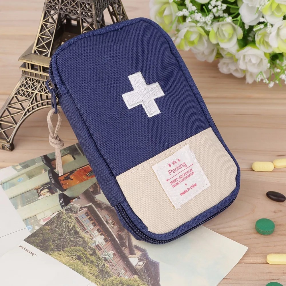 

Durable Outdoor Camping Home Survival Portable Striking Cross Symbol First Aid Kit Bag Case Easy-Carrying Convenient Handle