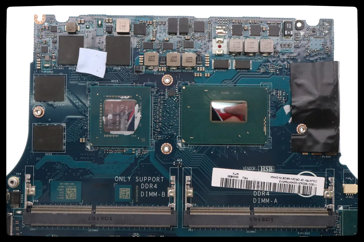 LA-H331P W/ I5-9300H N18P-G0-MP-A1 For Dell OEM XPS 15 7590 Laptop Motherboard CN-0XRP5J 0XRP5J XRP5J EDP51  100% tested working