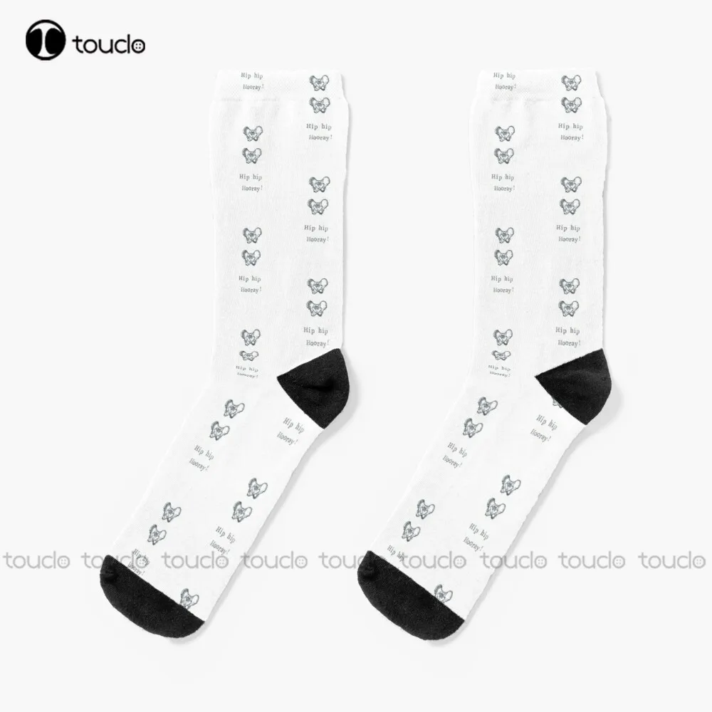 

Hip Hip Hooray! Socks Novelty Socks For Men Personalized Custom Unisex Adult Teen Youth Socks 360° Digital Print Christmas Gift