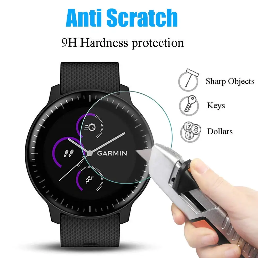 4 шт./лот для Garmin Vivoactive3 закаленное стекло 9H 2.5D Премиум Защита экрана Vivoactive 3