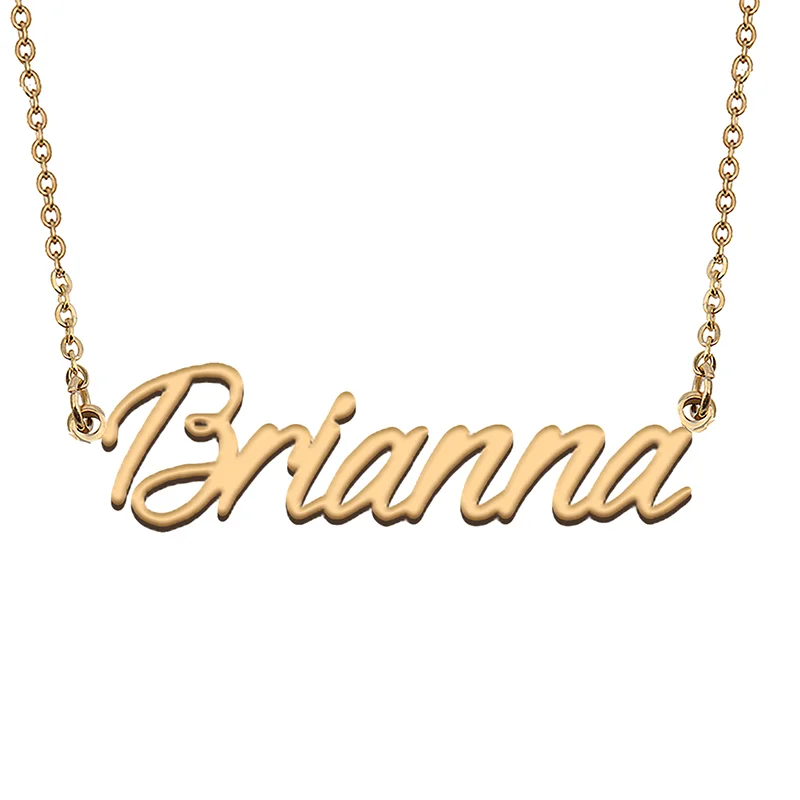 

Brianna Custom Name Necklace Customized Pendant Choker Personalized Jewelry Gift for Women Girls Friend Christmas Present