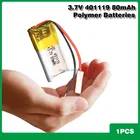 3,7 v 80mah 401119 для автоспуска Bluetooth Гарнитура 3D очки Игрушка полимерная литиевая батарея