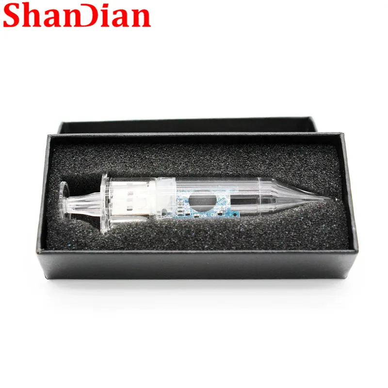 Пластиковый шприц SHANDIAN флеш-накопитель USB 2 0 4 ГБ 8 16 32 64 128 подарки врача