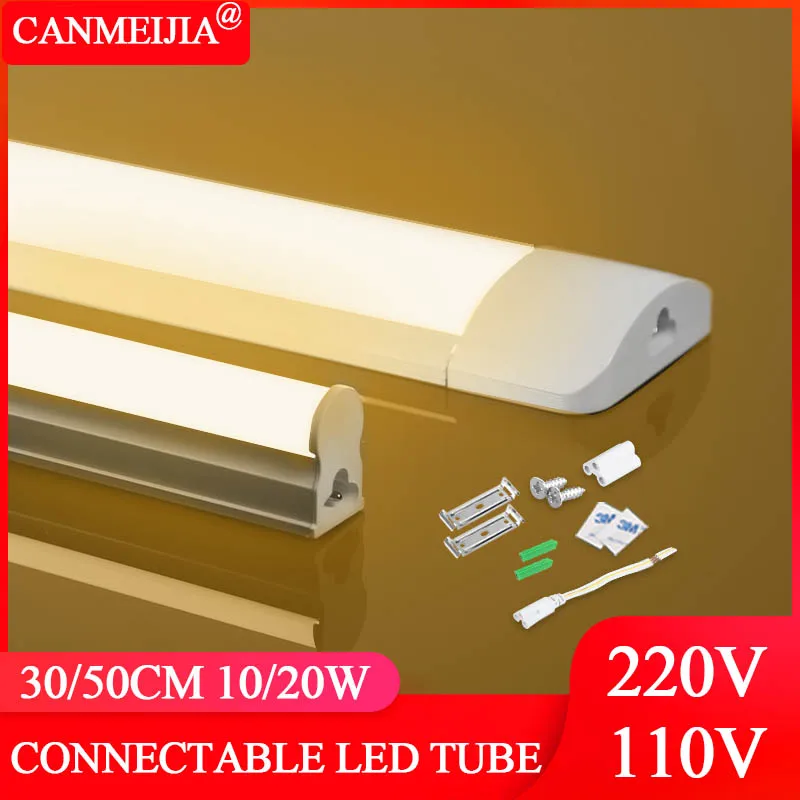 Светодиодное освещение для кухни под шкафчик Led лампа 10 Вт 20 220 В 110 T5 Светодиодная