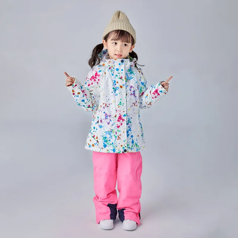 Детский слитный лыжный костюм для сноуборда и снегохода зимний мальчиков