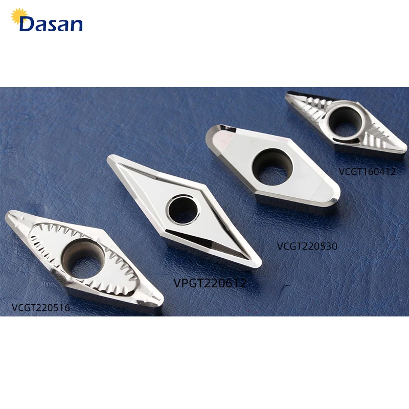 

Твердосплавные пластины VCGT160412 AK VCGT220516 VPGT220612 VPGT220512 GDMA840, алюминиевый токарный резец, токарный инструмент для ступицы автомобильного колеса