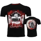 Летняя мужская футболка для фитнеса, спорта на открытом воздухе, фитнеса, бокса, боевой Топ, 3D одежда, Свободный пуловер большого размера, футболка