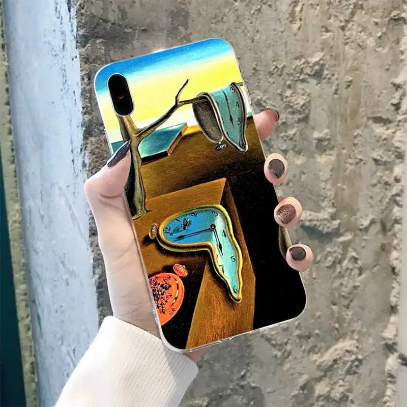 Милый Блестящий телефонный чехол TOPLBPCS Сальвадора Дали для iPhone 8 7 6 6S Plus X 5S SE 2020 XR 11