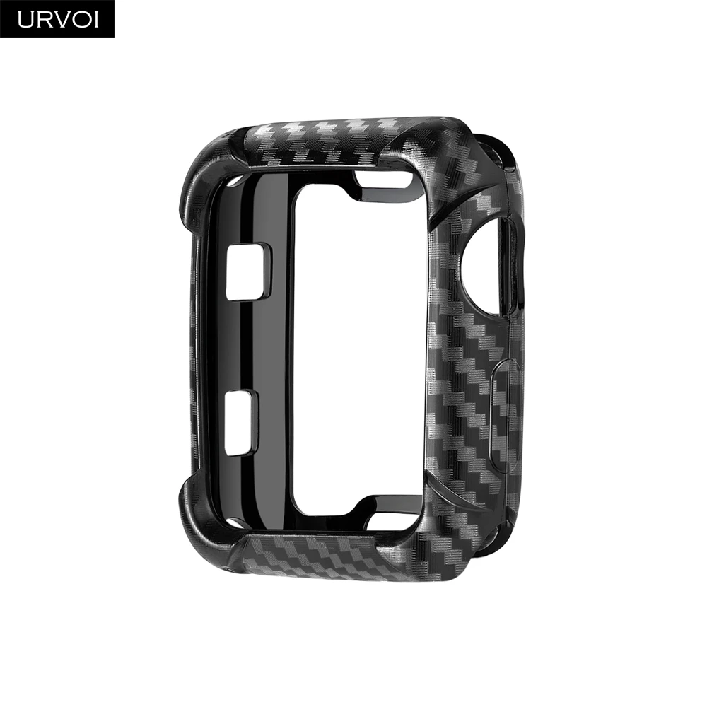 Чехол URVOI для Apple Watch 5 4 3 2 чехол из ТПУ 40 мм 44 задний бампер стеклопластика прочная