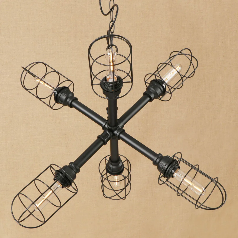 Винтажная железная окрашенная Минималистичная креативная Подвесная лампа