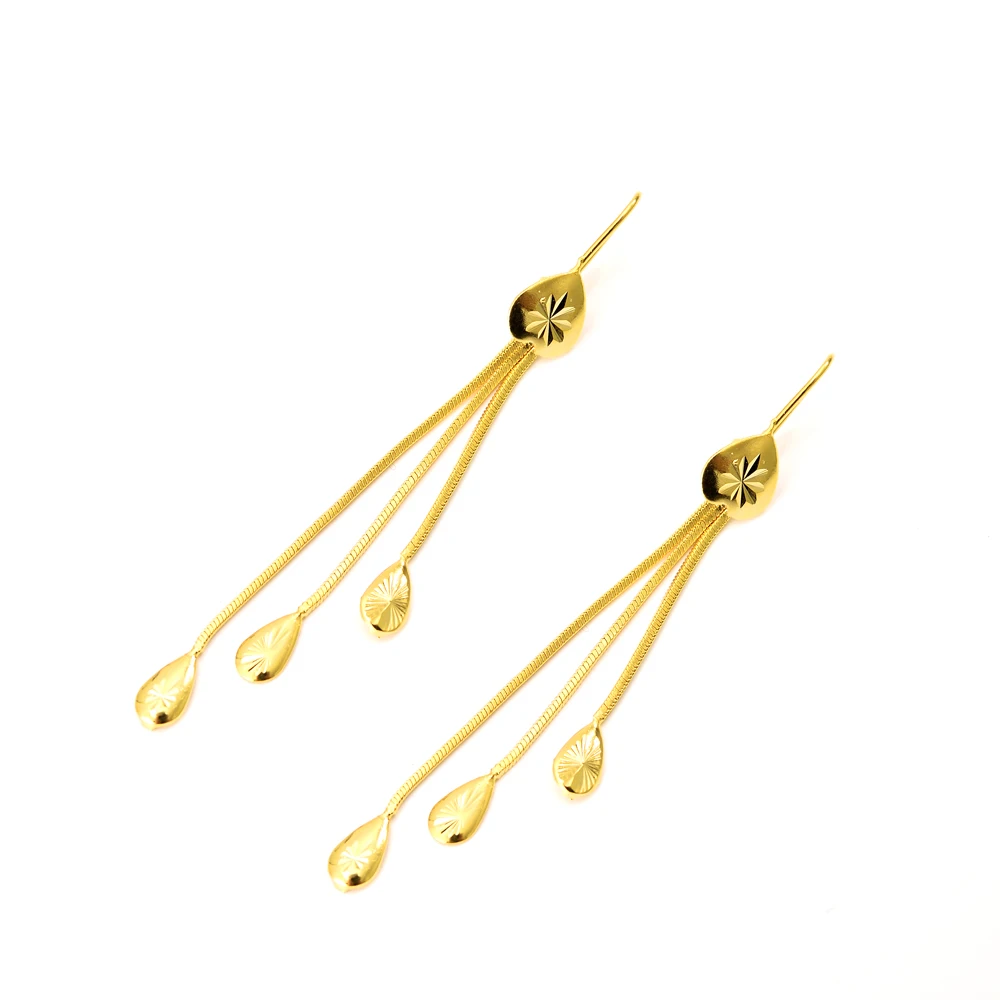 

Хит, длинные серьги с ниспадающими кисточками, женские модные ювелирные изделия, Золотые металлические серьги-капли, для подарка, свадьбы, н...