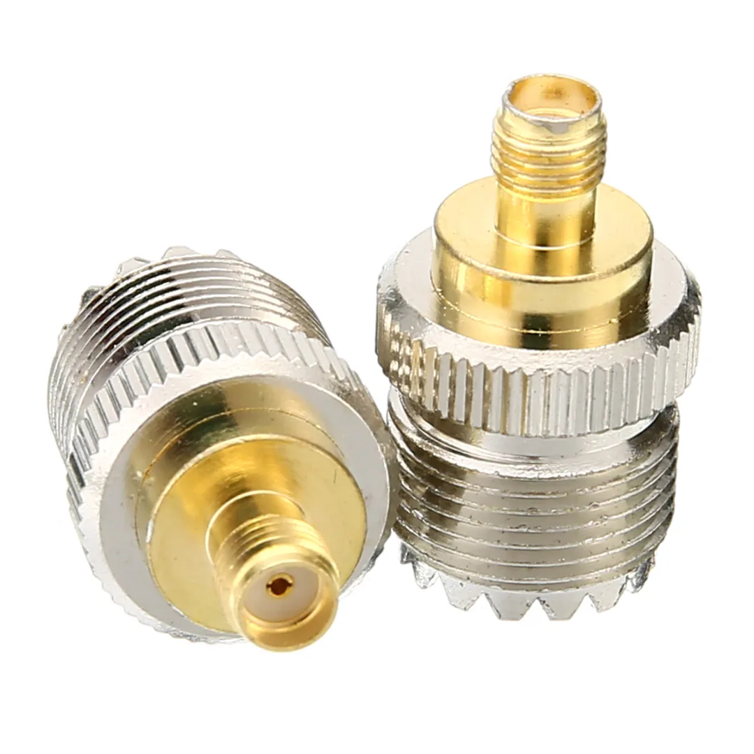 2 шт. SMA гнездо к UHF гнезду RF Соединительный Кабель-адаптер антенный адаптер